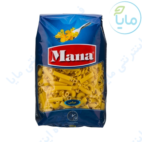 پاستا میکس معمولی 500 گرمی مانا