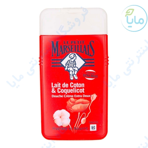 شاورژل کرمی 250میلی شیره کتان و خشخاش