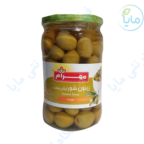 زیتون شور درشت 670گرمی مهرام