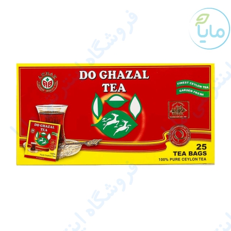 چای کیسه ای ساده آلوفویل25 عددی  دو غزال