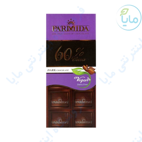 شکلات تلخ 80گرمی 60% پارمیدا