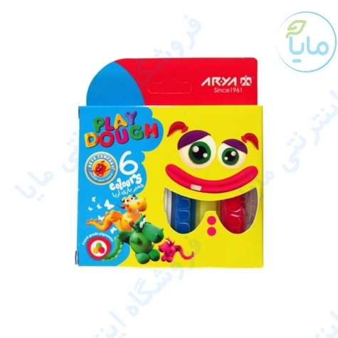 خمير جعبه اي  6 رنگ آریا