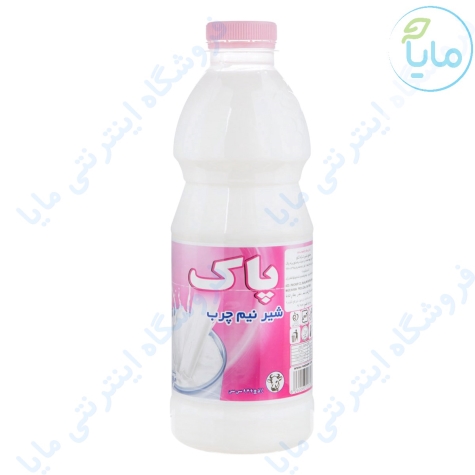 شیربطری نیم چرب 1لیتری پاک